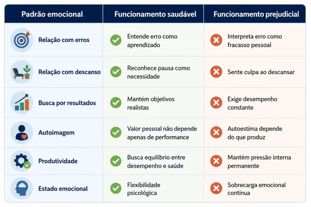 diferenca entre autocobranca saudavel e autocobranca prejudicial